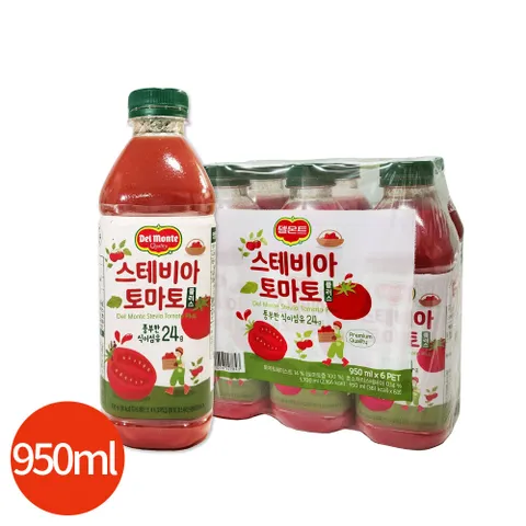 델몬트 스테비아 토마토 주스 950ml x 6개