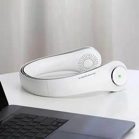 DS 핸즈프리 여름 필수아이템 F12화이트 넥풍기 가벼 핸즈프리 여름 필수아이템 F12화이트