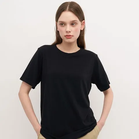 [하프클럽] 수피마코튼 라운드넥 반팔탑 ST3400