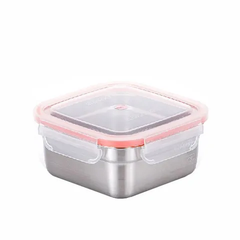 스텐반찬통세트 사각 스텐반찬통 스텐밀폐용기 1200ml 스텐레스반찬통