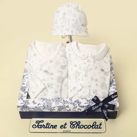 [롯데백화점][쇼콜라](임신축하출산선물3종세트)이솝배냇가운+우주복+모자TNPRNG061N-163