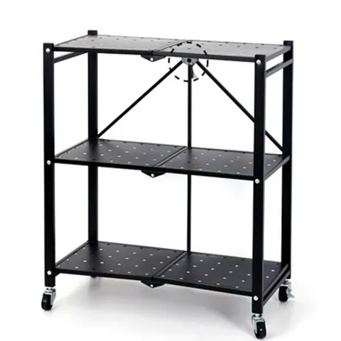 물류 창고 메탈 철제 앵글 렉 선반 3단 접이식 진열대 폴딩선반접이식선반 접이식폴딩선반