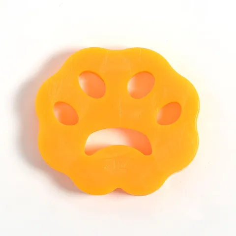 먼지제거 흡착 실리콘 세탁볼 5p 오렌지  동물털제거