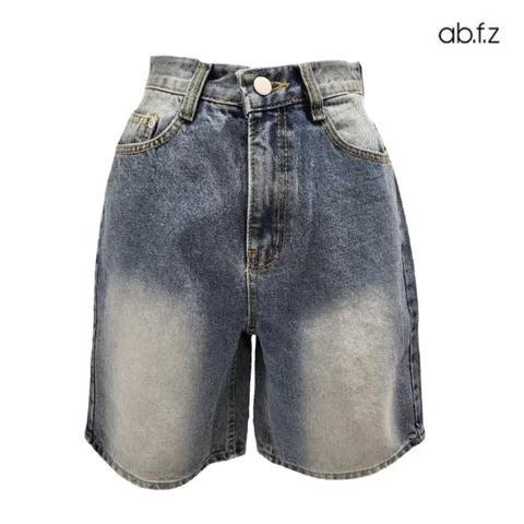 [롯데백화점][에이비에프지]하이웨이스트 데님 반바지 APZ5QE36G