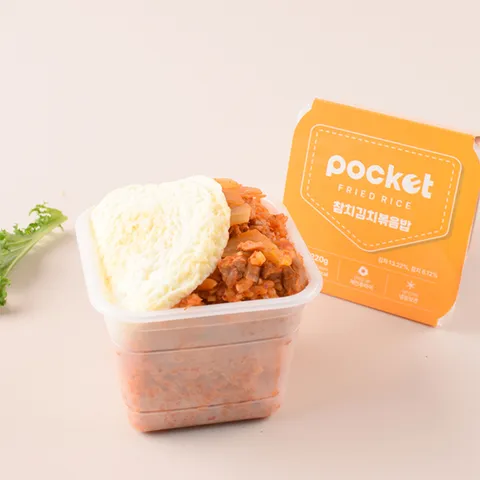 포켓도시락 간편식사 즉석밥 냉동도시락 포켓 참치김치볶음밥 10팩