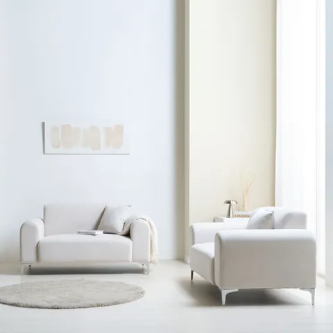 [숨결]국내제작 구르미 2인용소파 아쿠아 방수 패브릭 카페 호텔 거실 소파-착불