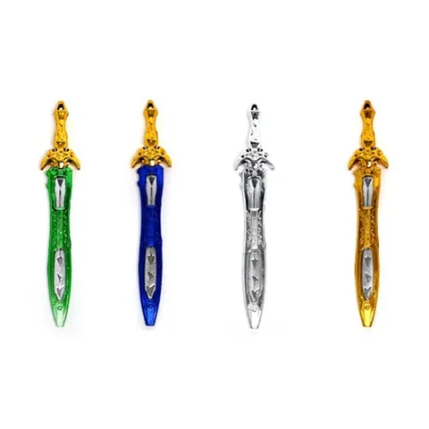 1개 칼라 색상랜덤 장검 문방구 장난감칼 플라스틱칼 황금칼 어린이장난감 문구점장난감