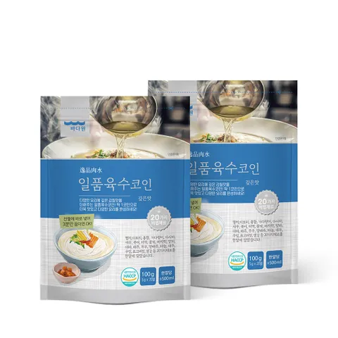 일품 육수코인 깊은 맛(5gx20알) 2봉 총 40알