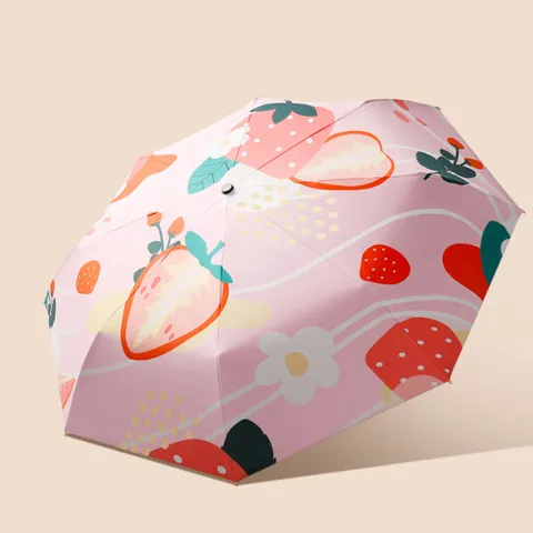 [홈앤시스]UV차단 3단 완전자동 양산겸 우산 베리   골드