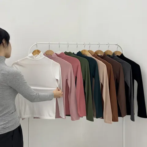 [브리치]  / 11컬러 여성 반목폴라티 모달목티 기모목폴라