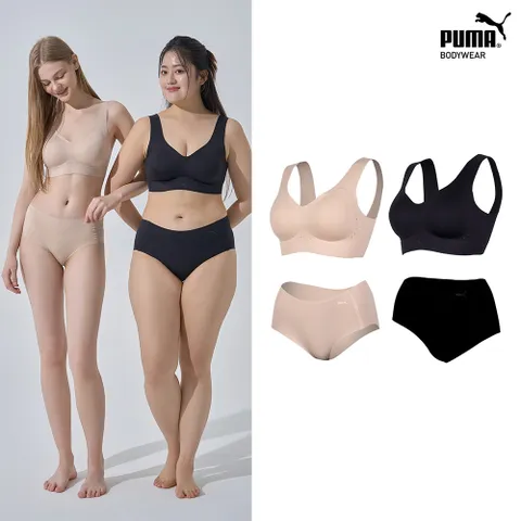[푸마] 여성 코어라인 런닝형 브라팬티 세트 택일