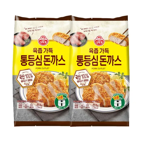 육즙가득 통등심 돈까스 420g x 2개