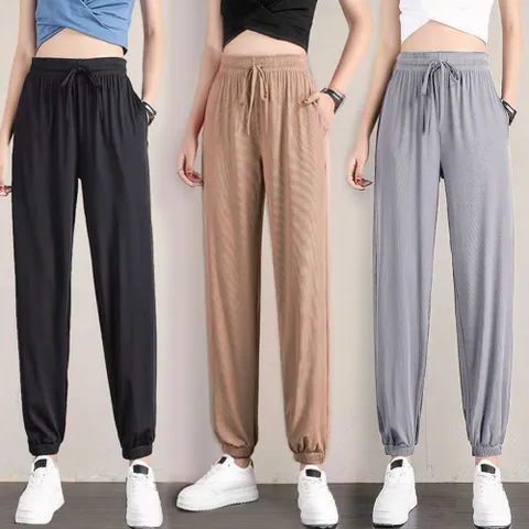 여성 허리벤딩 쿨조거팬츠 시원한바지 운동바지 여성쿨바지 조거팬츠 시원한바지 밴딩바지