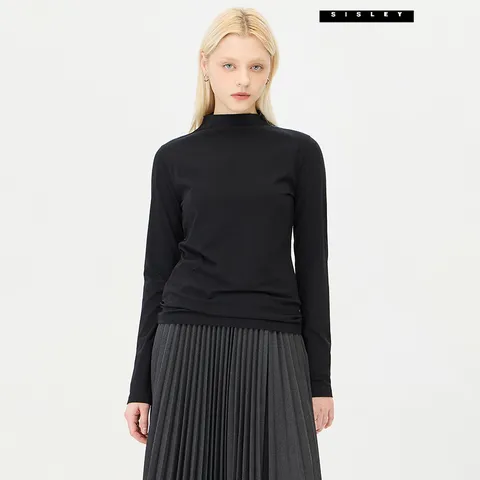 실켓 져지 모크넥 티셔츠 SATS11441