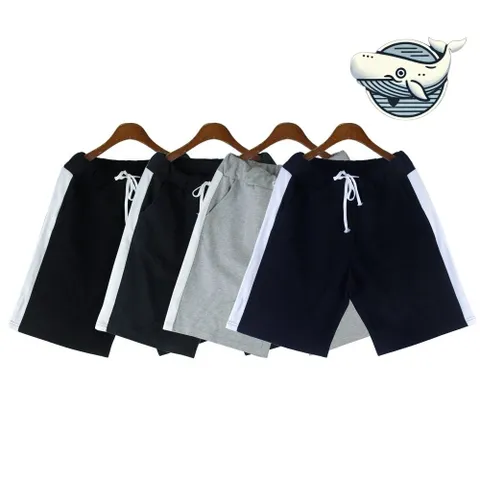 편안한 여름 면 반바지 스트라이프 캐주얼 반바지 5부반바지 반바지트레이닝바지 츄리닝반바지