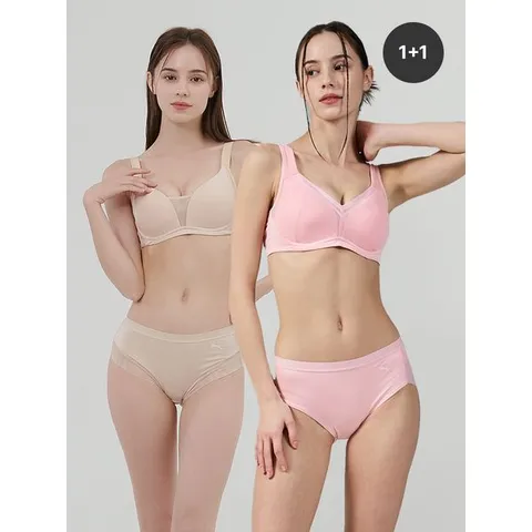 [하프클럽] 풀커버 보정 브라1+1/팬티2+2 택일