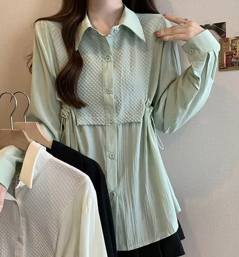 아세로 사이드 셔링 셔츠 3COLOR