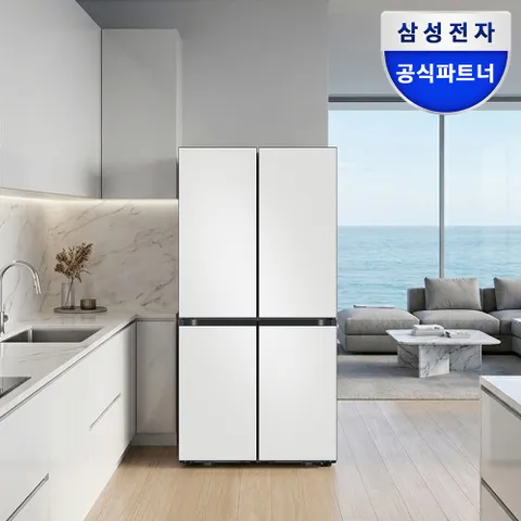 삼성 비스포크 AI 냉장고 4도어 1등급 RM70F91R1A 코타화이트