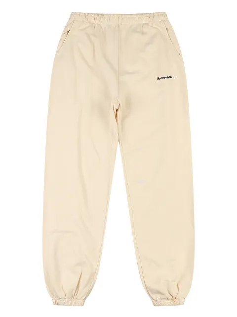 [Sporty & Rich] 스포티앤리치 세리프 로고 스웨트팬츠 아이보리 / SRD4BP0006IV