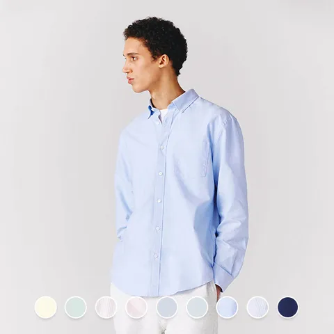 044501 차은우 옥스포드 긴팔 셔츠