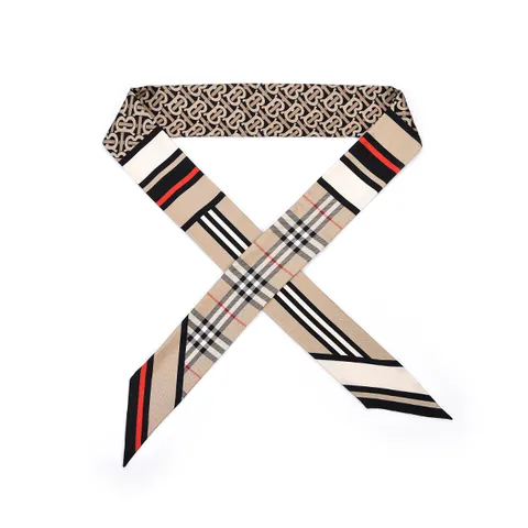 8037017 A7026 몽타주 스키니 트윌 실크 스카프