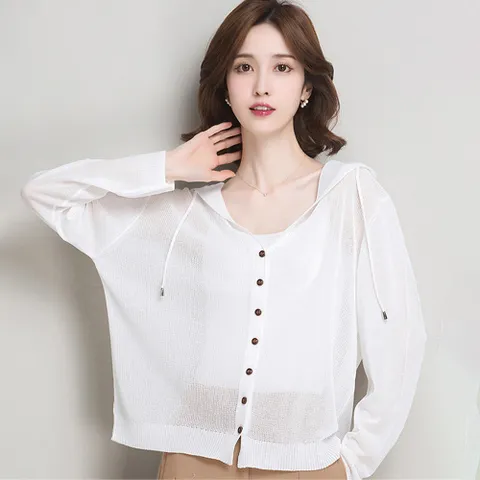 아이우먼 캐주얼후드니트가디건 DKJ721M308 빅사이즈