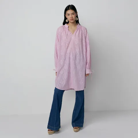 [최초가 169,000원]이반 프린지 셔츠 원피스