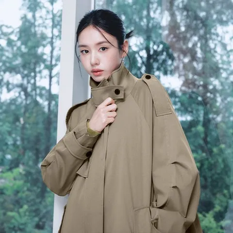 [미리주문10%]26FW 오버핏 드레이프 패딩 트렌치