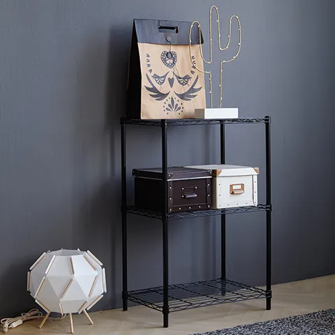 철재 와이드 렉 선반 3단(HB-C03HL)