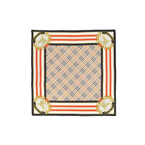 몽타주 프린트 실크 스퀘어 스카프 80679311