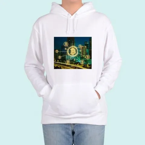 [하프클럽] 후드티 비트코인 가상화폐 디지털프린팅 B