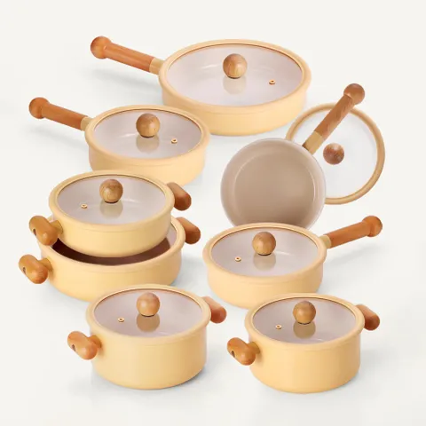 네오플램 봉봉 냄비 8종세트 미니옐로우 IH 인덕션냄비 NF-M02