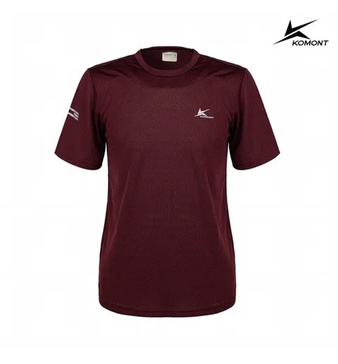 남성 기능성 에어쿨 반팔 티셔츠 와인