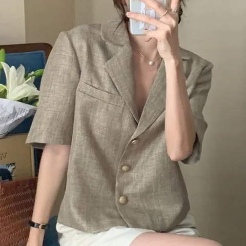[브리치] 허그허그 / 블레쉬 2color 반팔 자켓