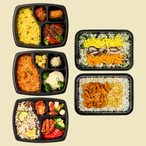 굿스푼 200kcal대 다이어트도시락 5종5팩 일주일 단기관리 식단 현미밥 김치볶음밥 냉동