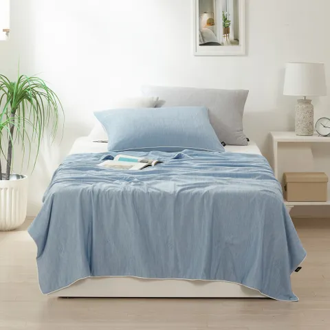 [신상] 멜란지 냉감 여름이불 베개세트 S