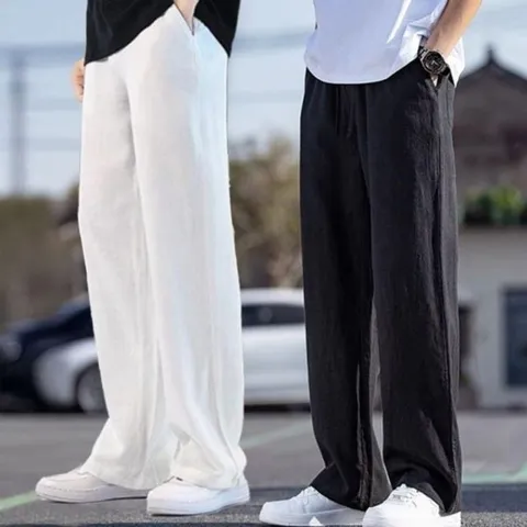 남자 린넨 데일리 마 쿨팬츠 클래식 소프트 밴딩 편한 린넨바지 린넨슬랙스 밴딩바지