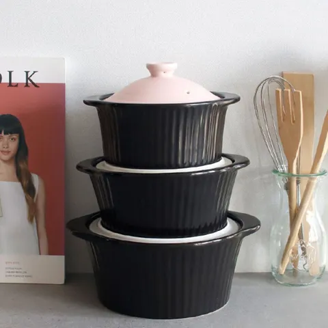 인덕션용 도자기 내열 냄비 무균열 뚝배기 국 찌개 도자기냄비 인덕션전용냄비 인덕션도자기냄비