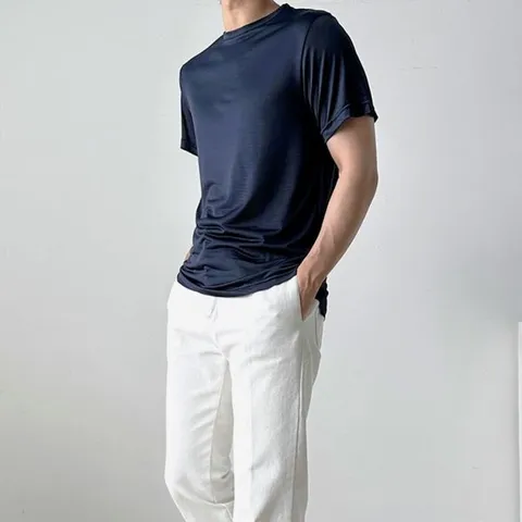 [하프클럽]  남성 여름 쿨 반팔 티셔츠 냉장고 이너 데일리 티셔츠