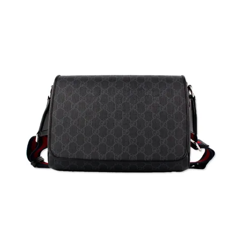 [중고명품]  GG 남성 크로스백 미디엄 블랙 792124 FADJA 1042