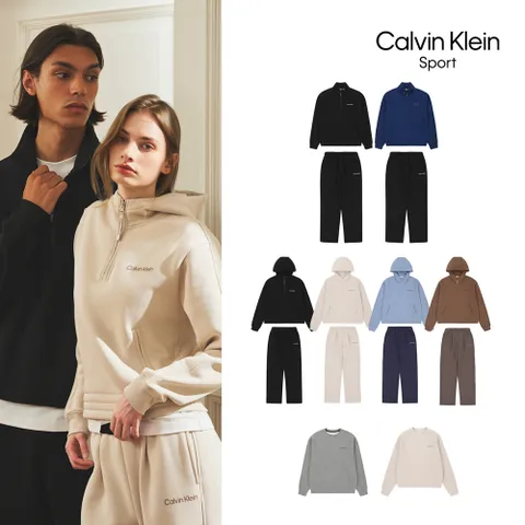 [캘빈클라인 스포츠] 25FW 하프집업 스웻 셋업 3종세트 남녀 5컬러 택1