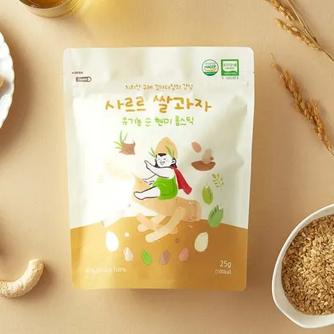 지구대장 사르르 쌀과자 유기농 쌀떡뻥