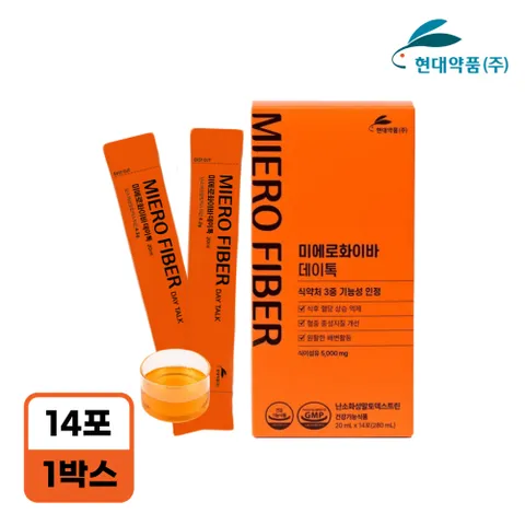 미에로화이바 데이톡 식이섬유 식약처 3중 기능 x 1박스(14포)