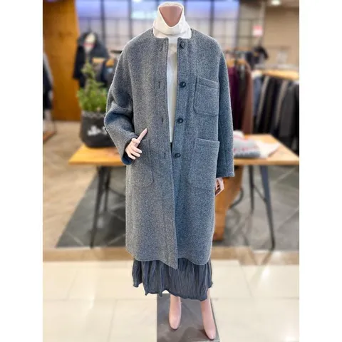 세이브존01 라운드 오버핏 코트 A5WAH820 (44274780)