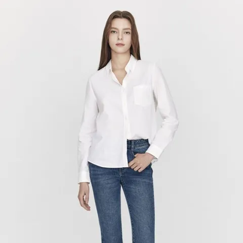[롯데백화점]여자 345902 베이직핏 옥스포드 긴팔셔츠