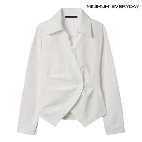 정상가:79,000 | [미니멈 에브리데이]레이스 언발 랩 블라우스 (EB1BA004D)