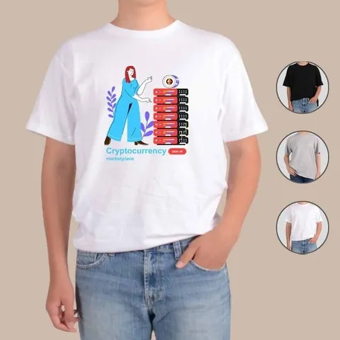 [하프클럽]  애쉬오트밀 반팔티 무역 가상화폐 비트코인 ZC