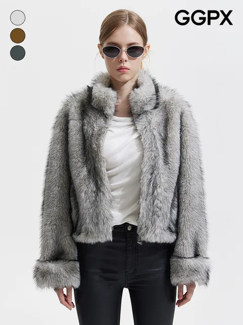 그라데이션 시크 퍼 자켓 (GPAJK002F)