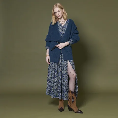 MOHAIR OVERSIZED CARDIGAN_BLUE