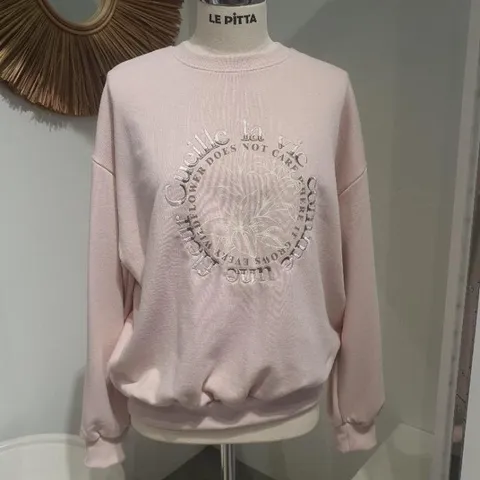 HC06 플러 자수 맨투맨(핑크) L254A11 (41380143)